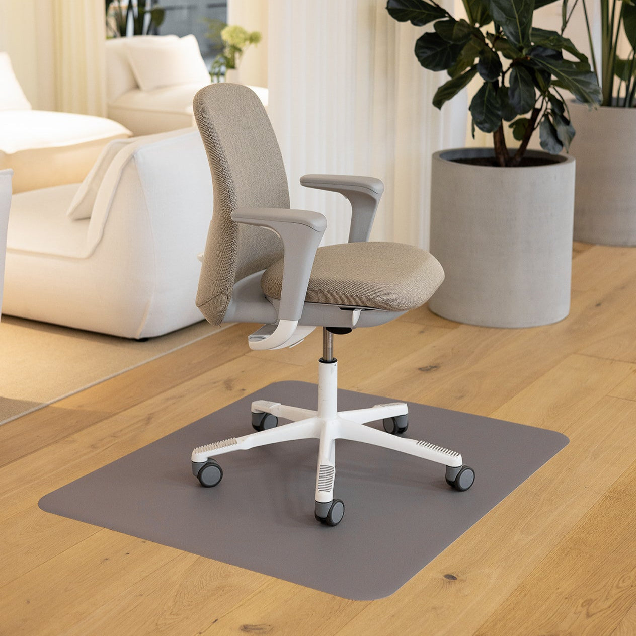 Stoleunderlag til kontorstol - Steel Grey