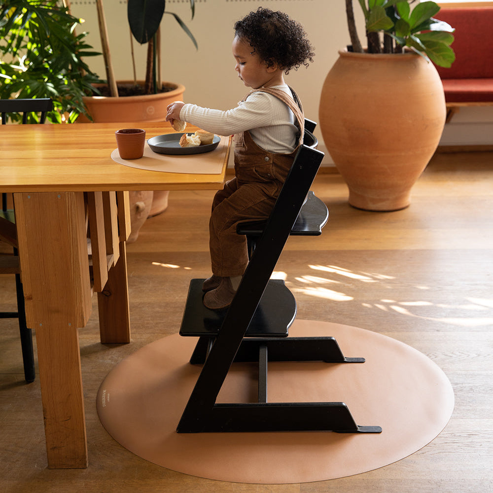 High Chair Floor Mat - Rust